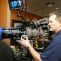 Master camera operator Chris Harris lines up a shot with the Panavision Genesis camera.