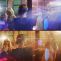 Here's a couple of shots taken off my monitor. The LOMO anamorphic lenses create amazing flares for the fantasy sequence.