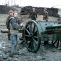 Working with a vintage 18 Pounder artillery cannon from the Great War. It still shoots!